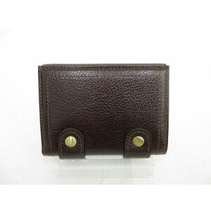 Burberry Brown Leather Double Wallet Hook